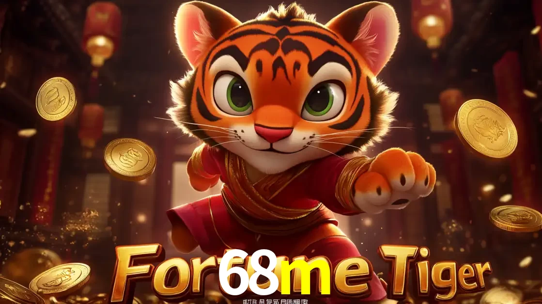 O carismático mascote do jogo de slot Fortune Tiger, um tigre fofo em pose de artes marciais, pronto para trazer sorte e multiplicadores de ganhos no cassino online 68m.